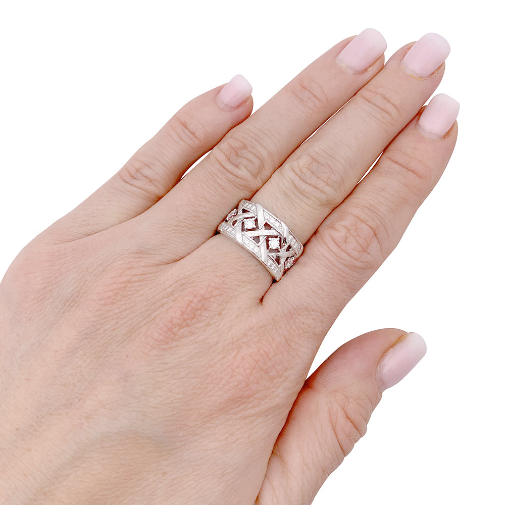 Bague Dior "My Dior", or blanc et diamants. 6