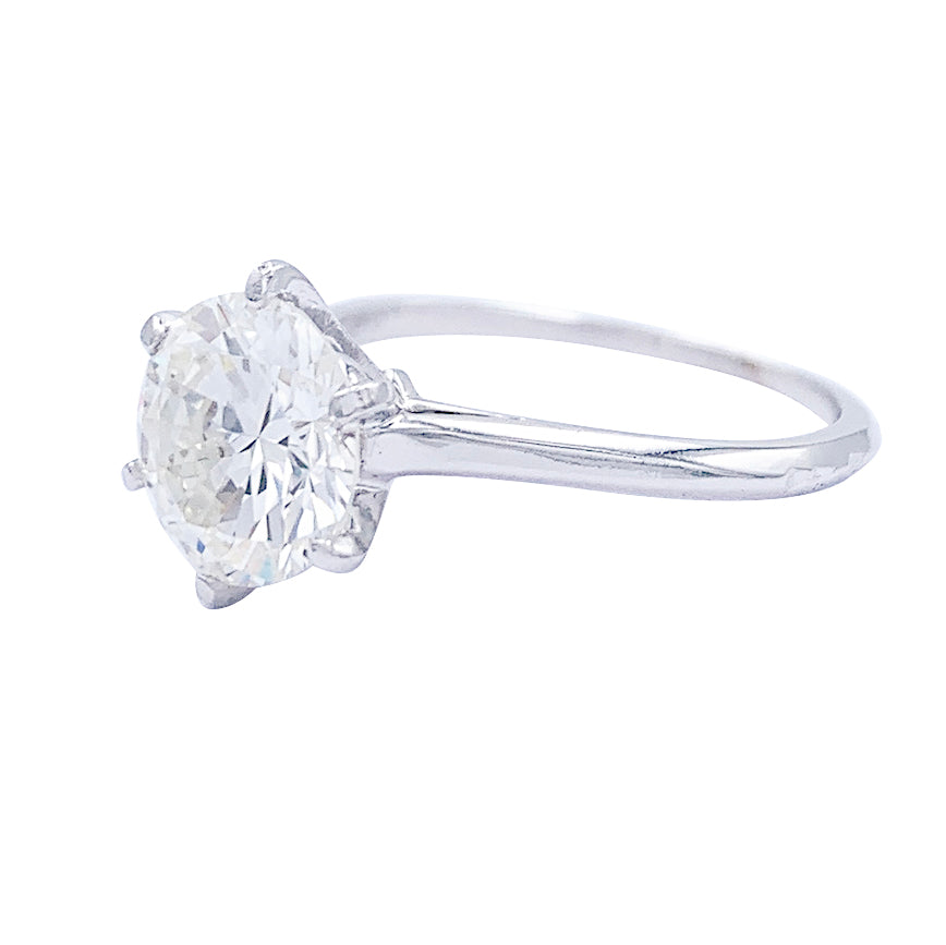 Bague solitaire diamant. 3