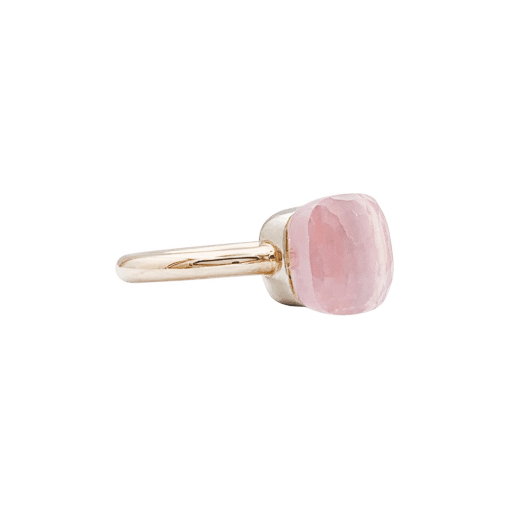 Bague Pomellato, "Nudo Classic", deux ors, quartz rose. 2