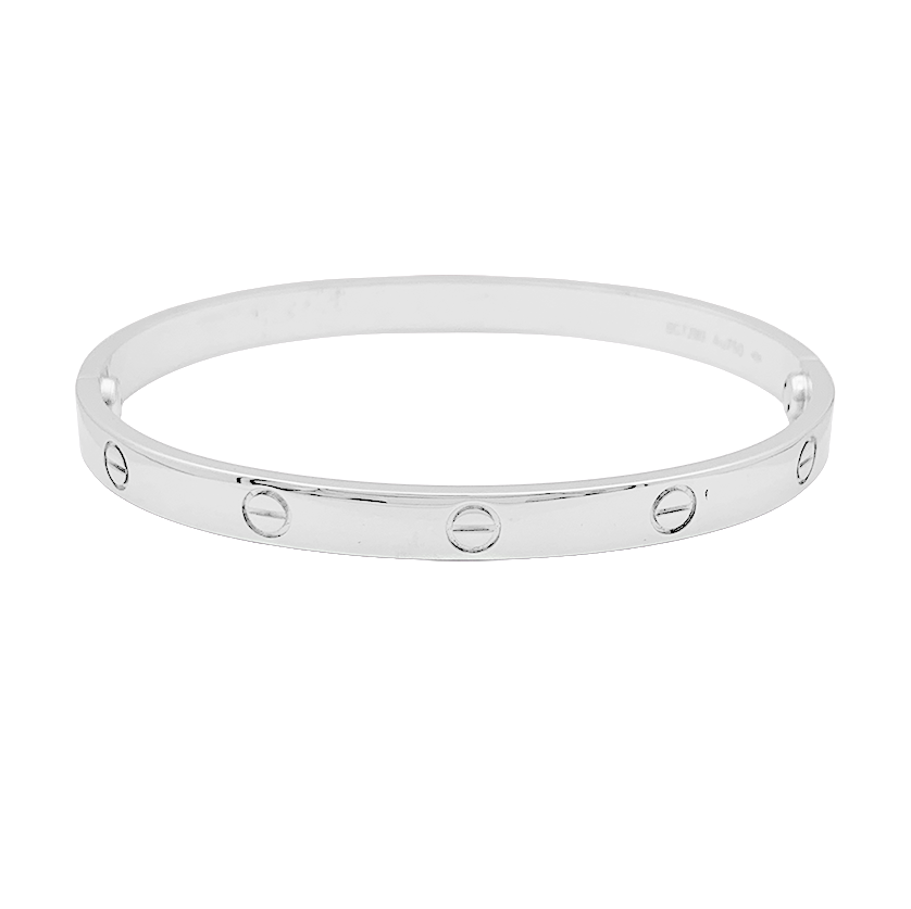 Bracelet Cartier "Love" or blanc. 1