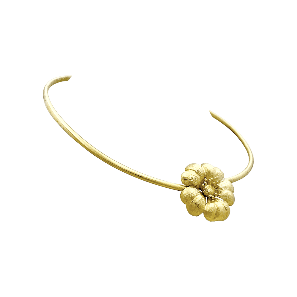 Collier Lalaounis "Fleur" en or jaune. 3