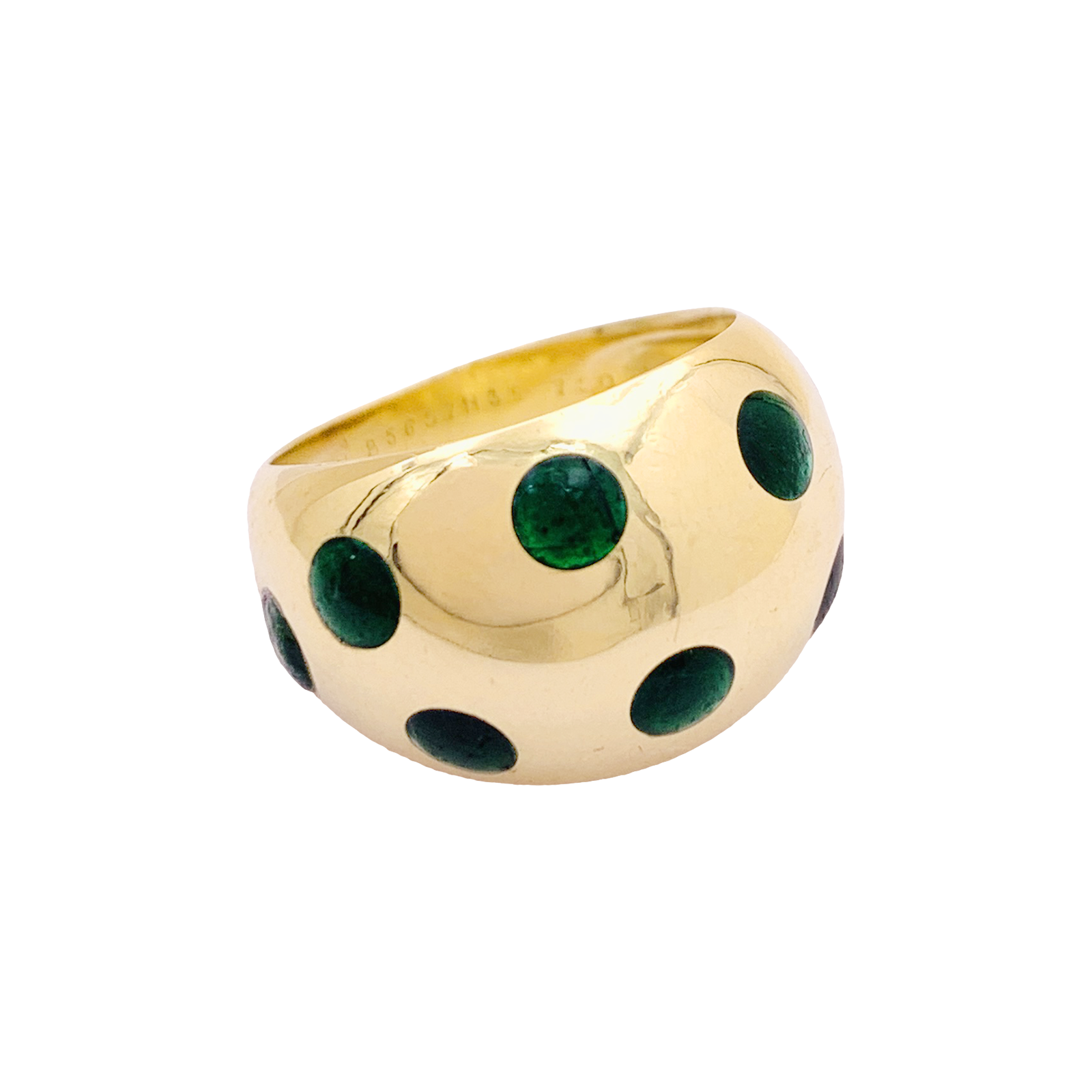 Bague vintage Van Cleef & Arpels, or jaune, laque. 5