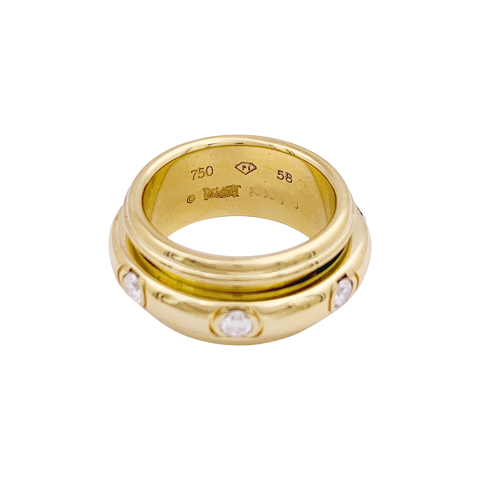 Bague Piaget "Possession" or jaune, diamants. 2