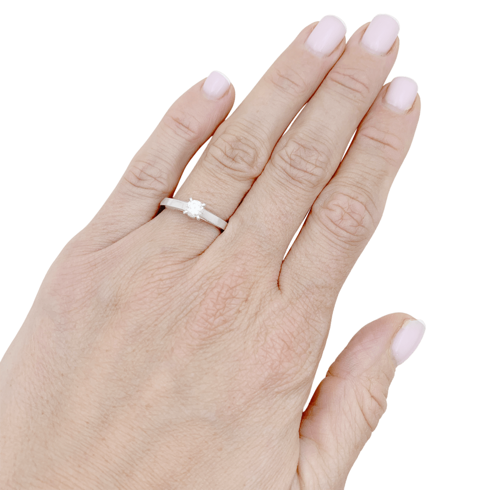 Bague Boucheron, "Beloved", diamant 0,30 ct, platine. 5