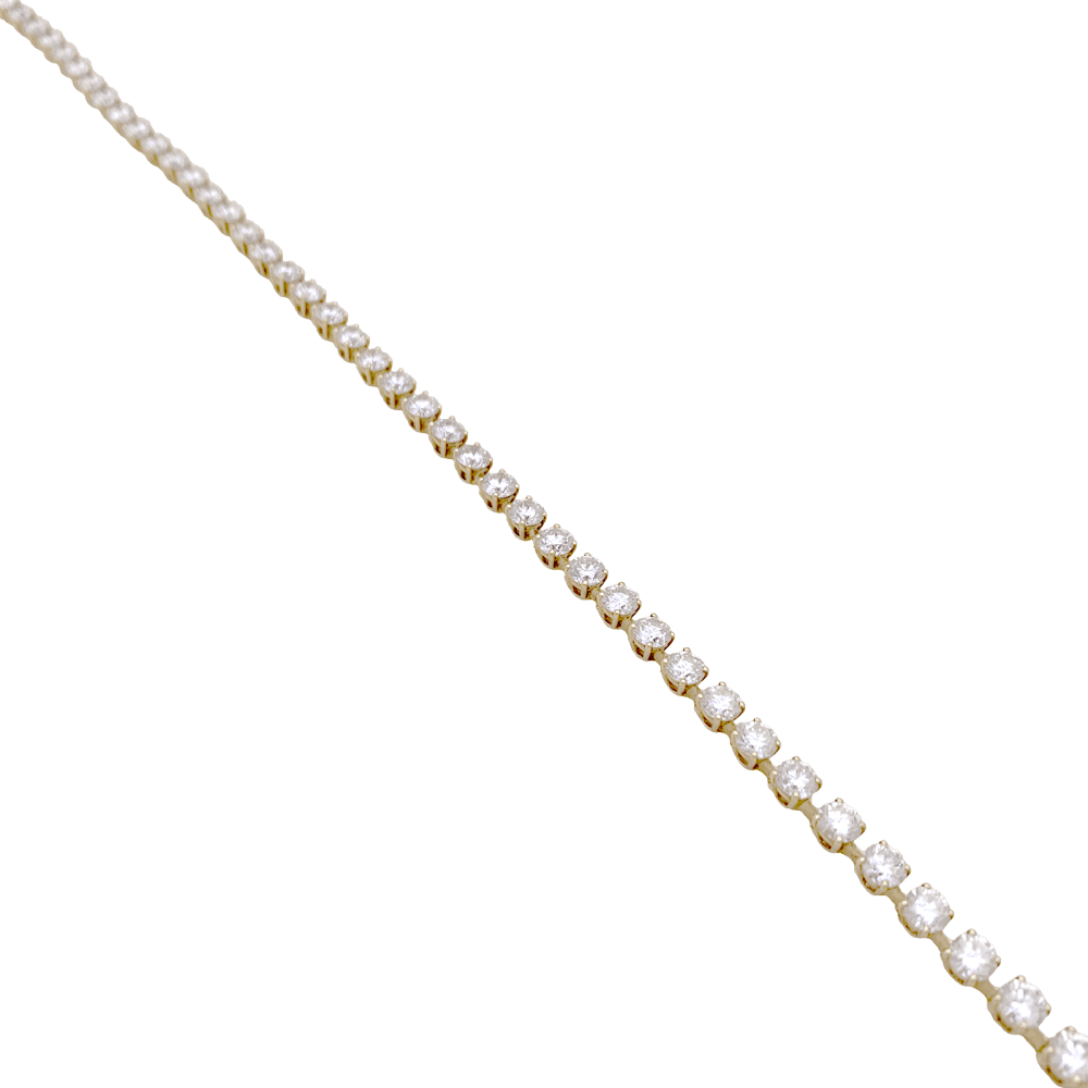 Collier rivière Cartier, or jaune et diamants. 3