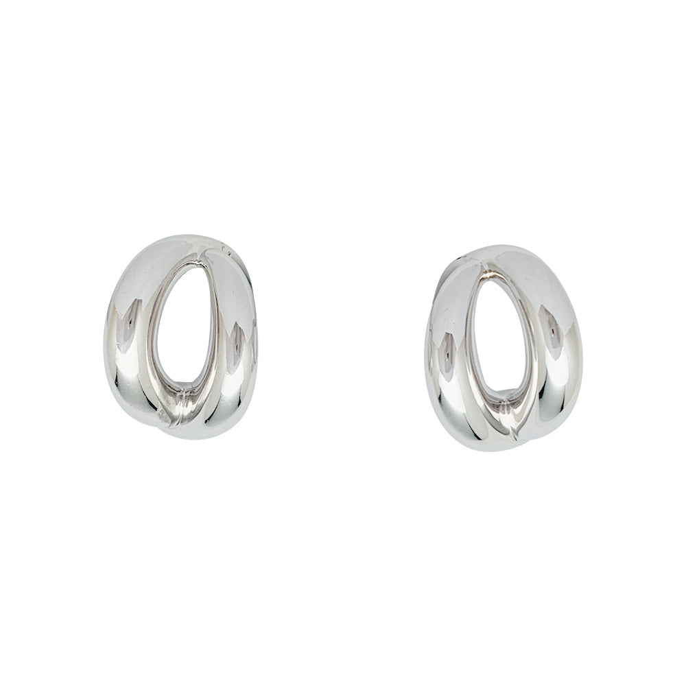 Boucles d'oreilles Mauboussin, "Twins", or blanc. 1