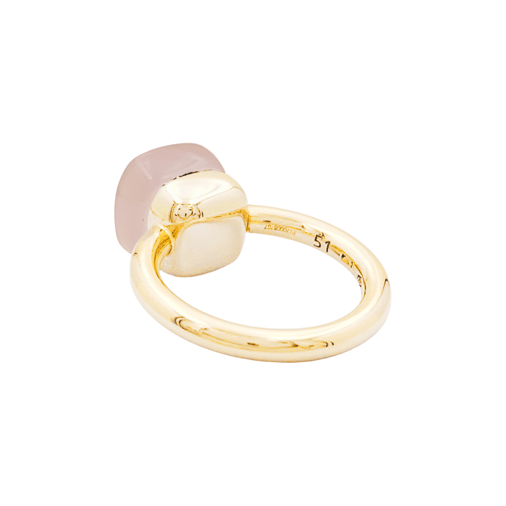 Bague Pomellato, "Nudo Classic", deux ors, quartz rose. 4