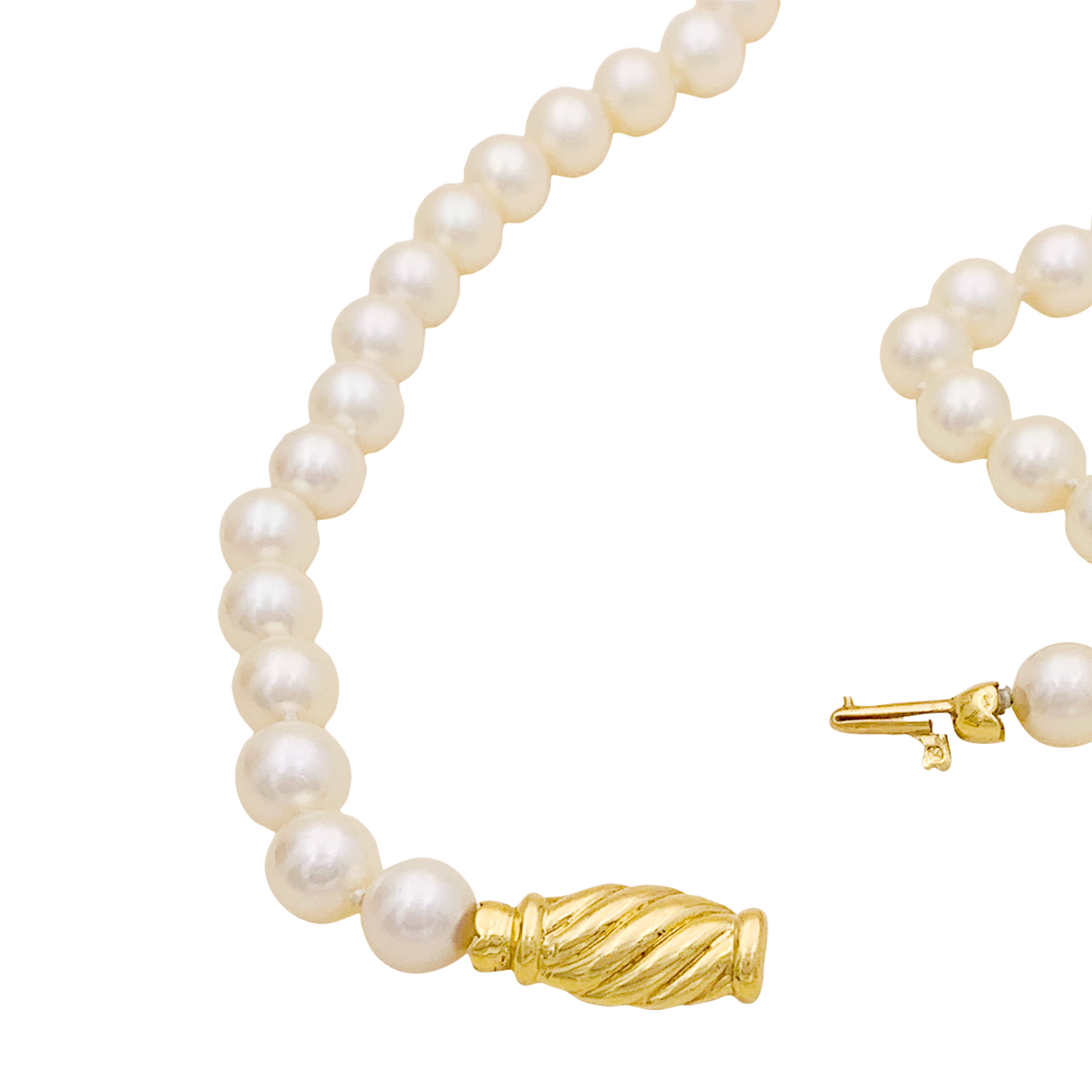 Collier or jaune, perles de culture, camée onyx. 5