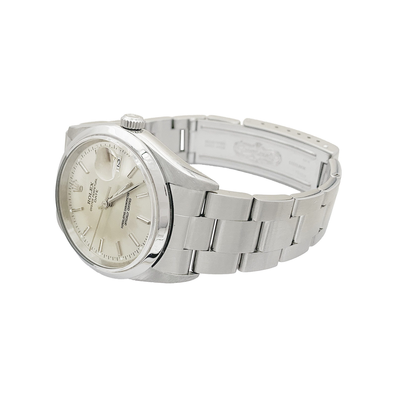 Montre Rolex, "Oyster Perpetual Date", acier. 2