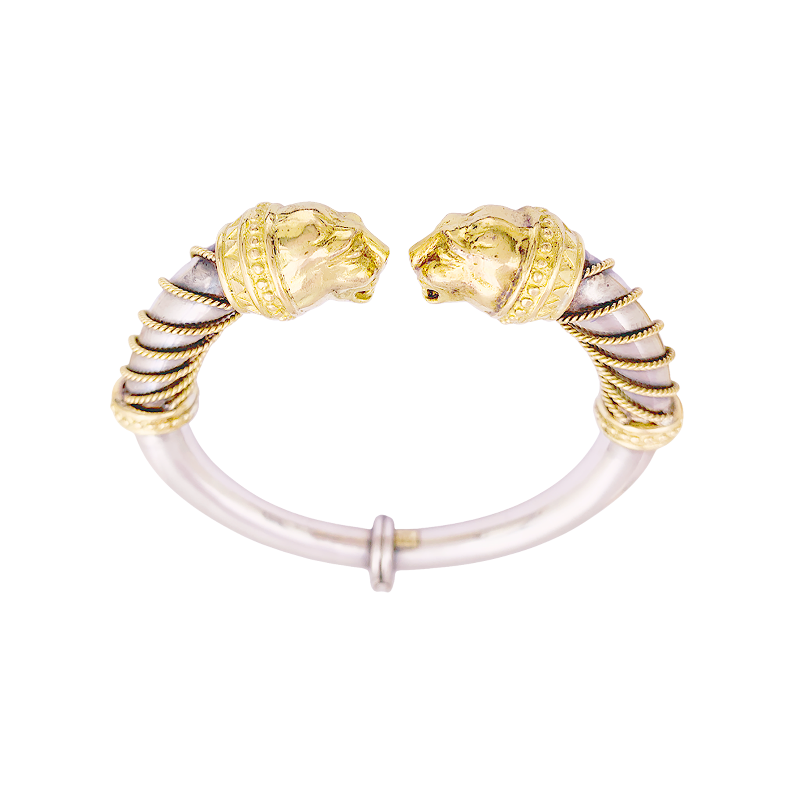 Bracelet Zolotas, "Heritage", or jaune, argent. 1