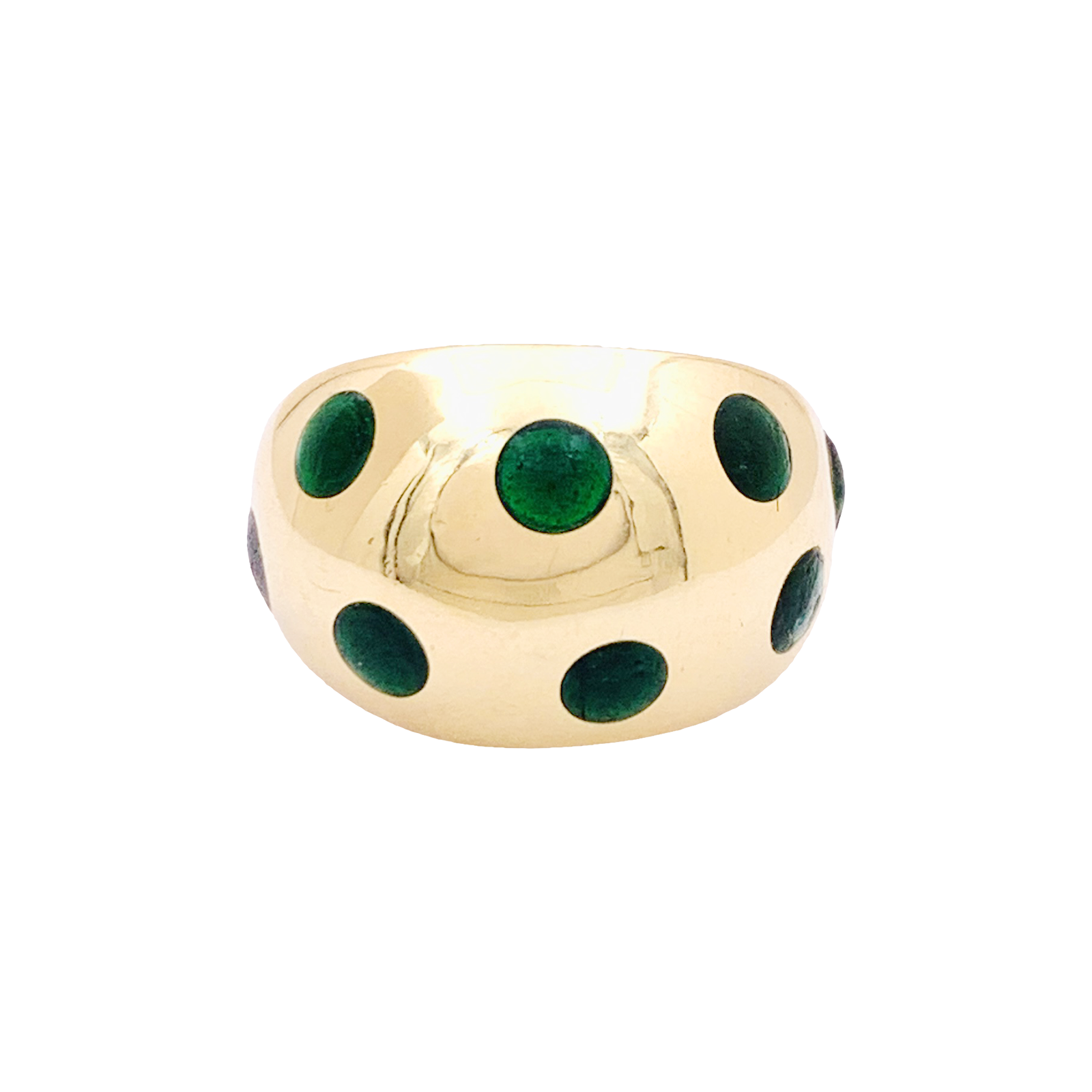 Bague vintage Van Cleef & Arpels, or jaune, laque. 1