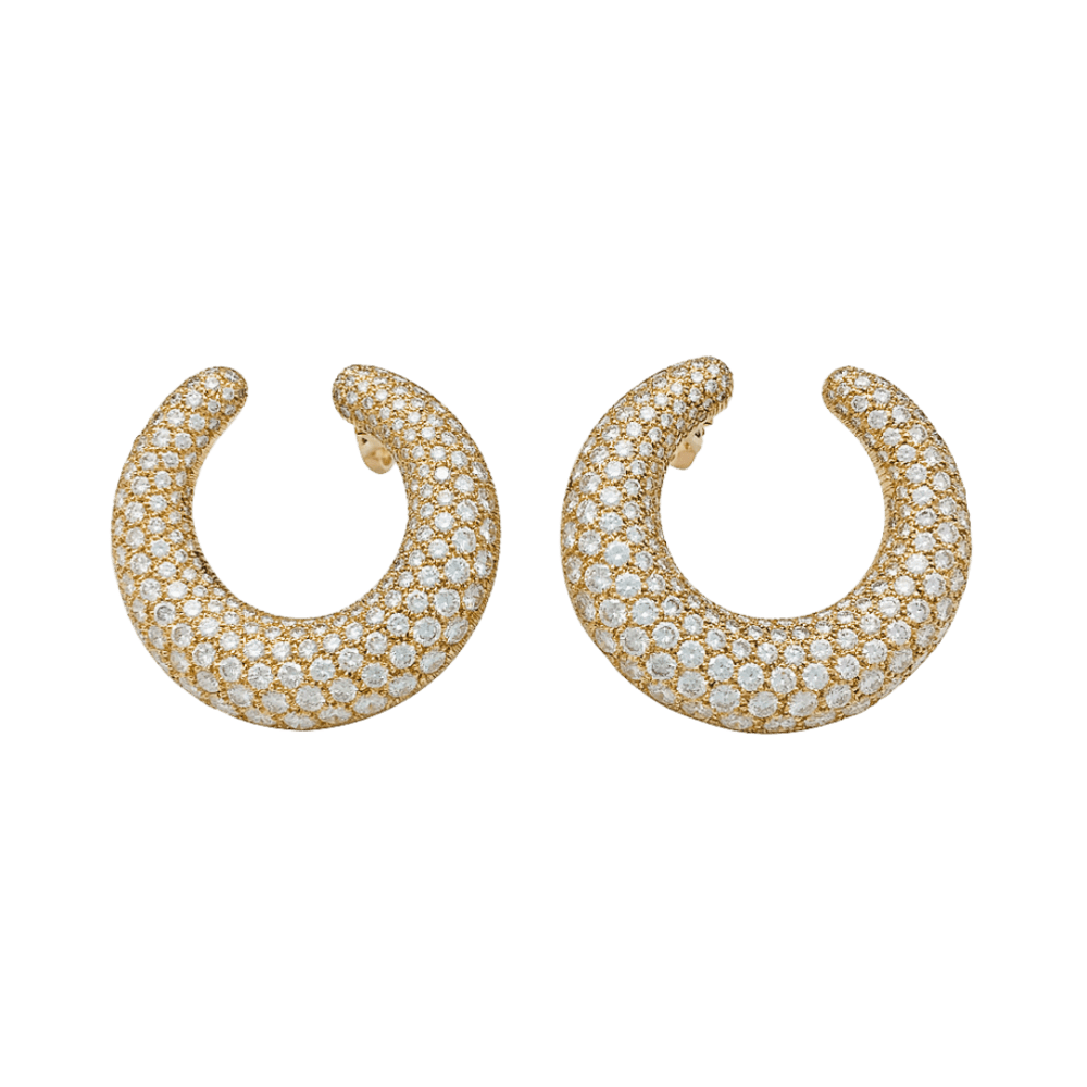 Boucles d'oreilles Cartier en or jaune, diamants. 5