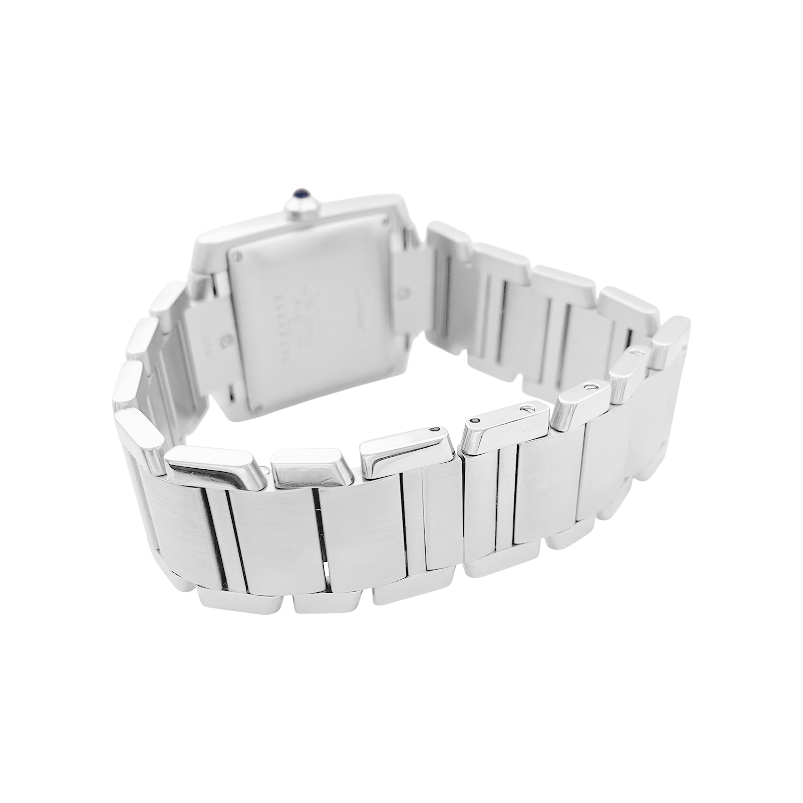 Montre Cartier, "Tank Française", acier. 5
