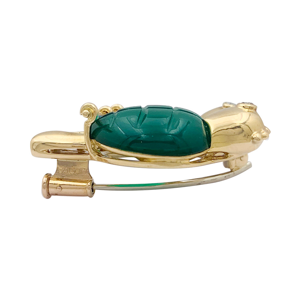 Broche Cartier "Inséparables" or jaune, diamants, pierres de couleur. 6