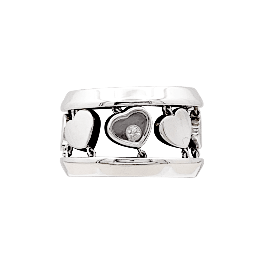 Bague Chopard, "Happy Diamond Amore", or blanc et diamant. 1