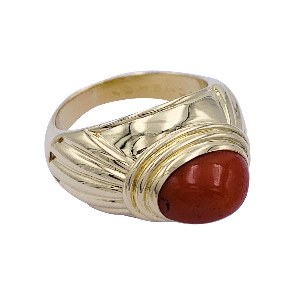 Bague Boucheron,"Jaïpur", or jaune, corail. 2