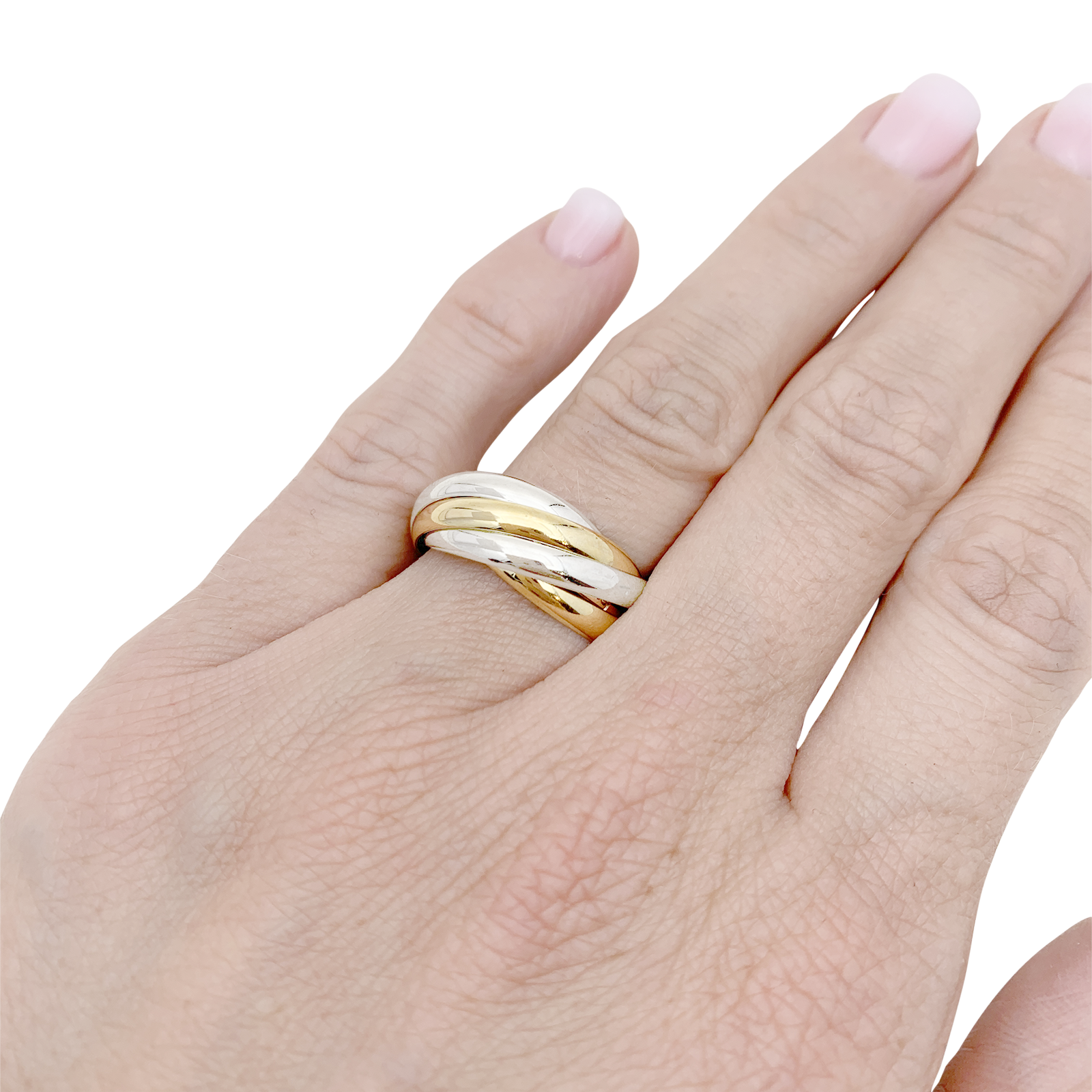 Bague Cartier, "Must de Cartier 5 anneaux", 3 ors. 6