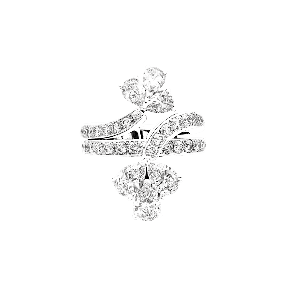 Bague Cartier, platine, diamants. 1