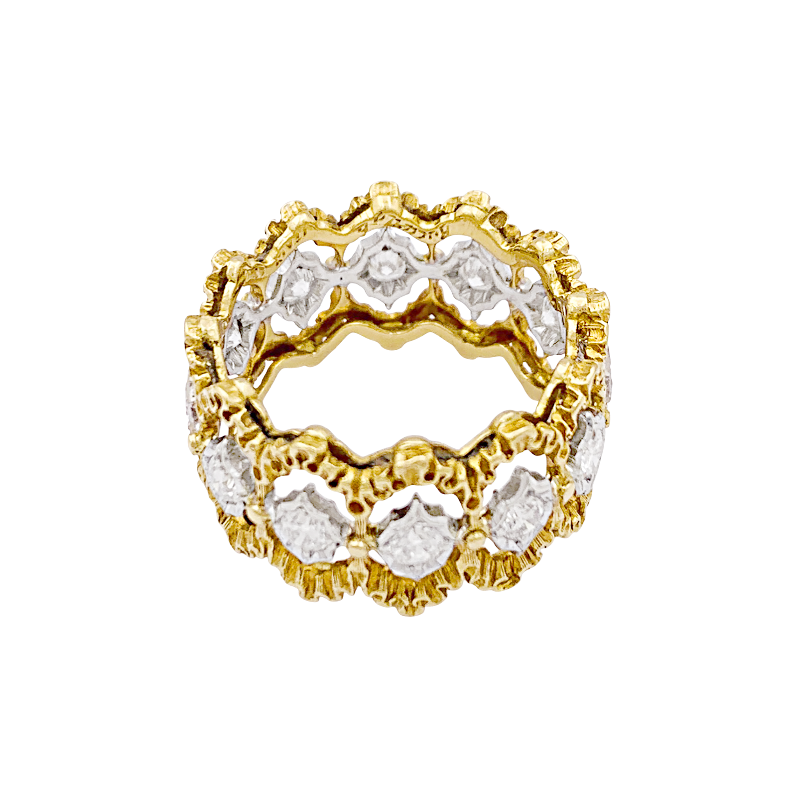 Bague Buccellati "Eternelle Band" or, diamants. 5