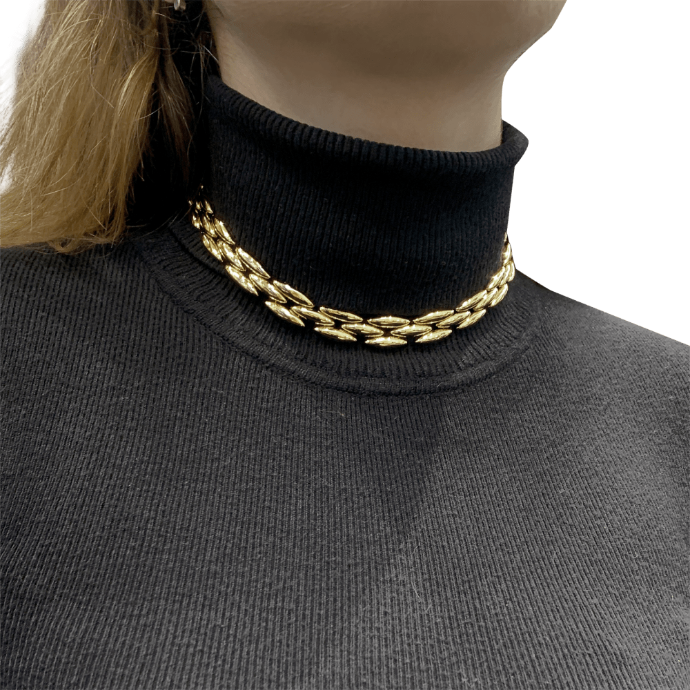 Collier Cartier, "Gentiane", or jaune. 7