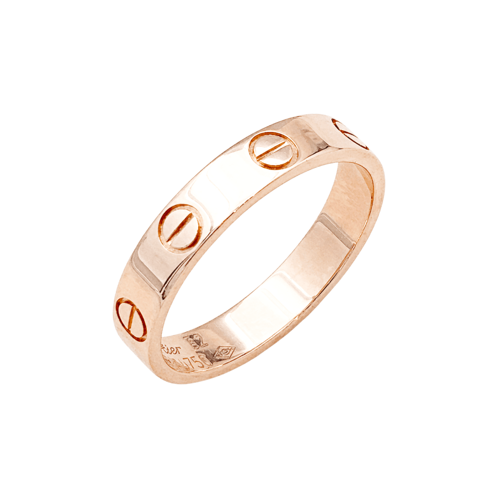 Bague Cartier, "Love" or rose. 3