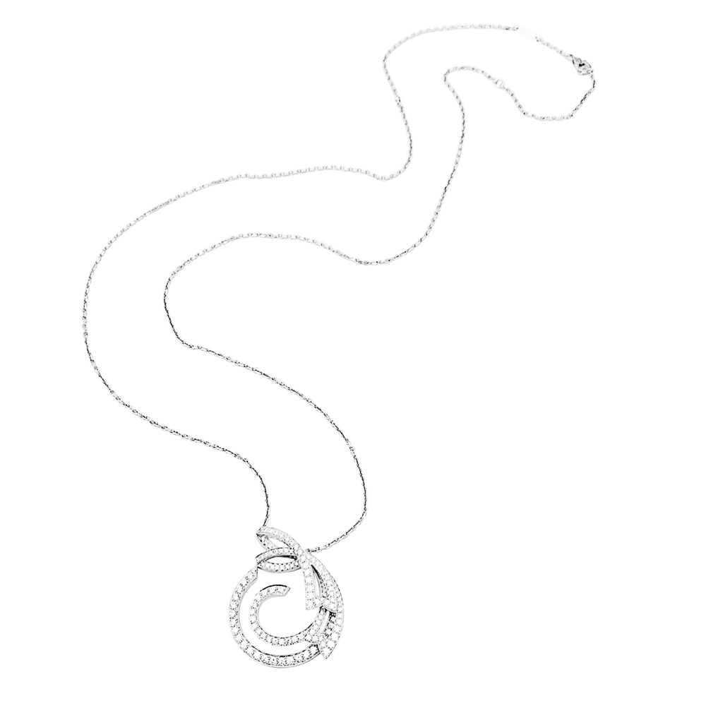 Sautoir Van Cleef & Arpels, "Contes d'Hiver", or blanc et diamants. 5