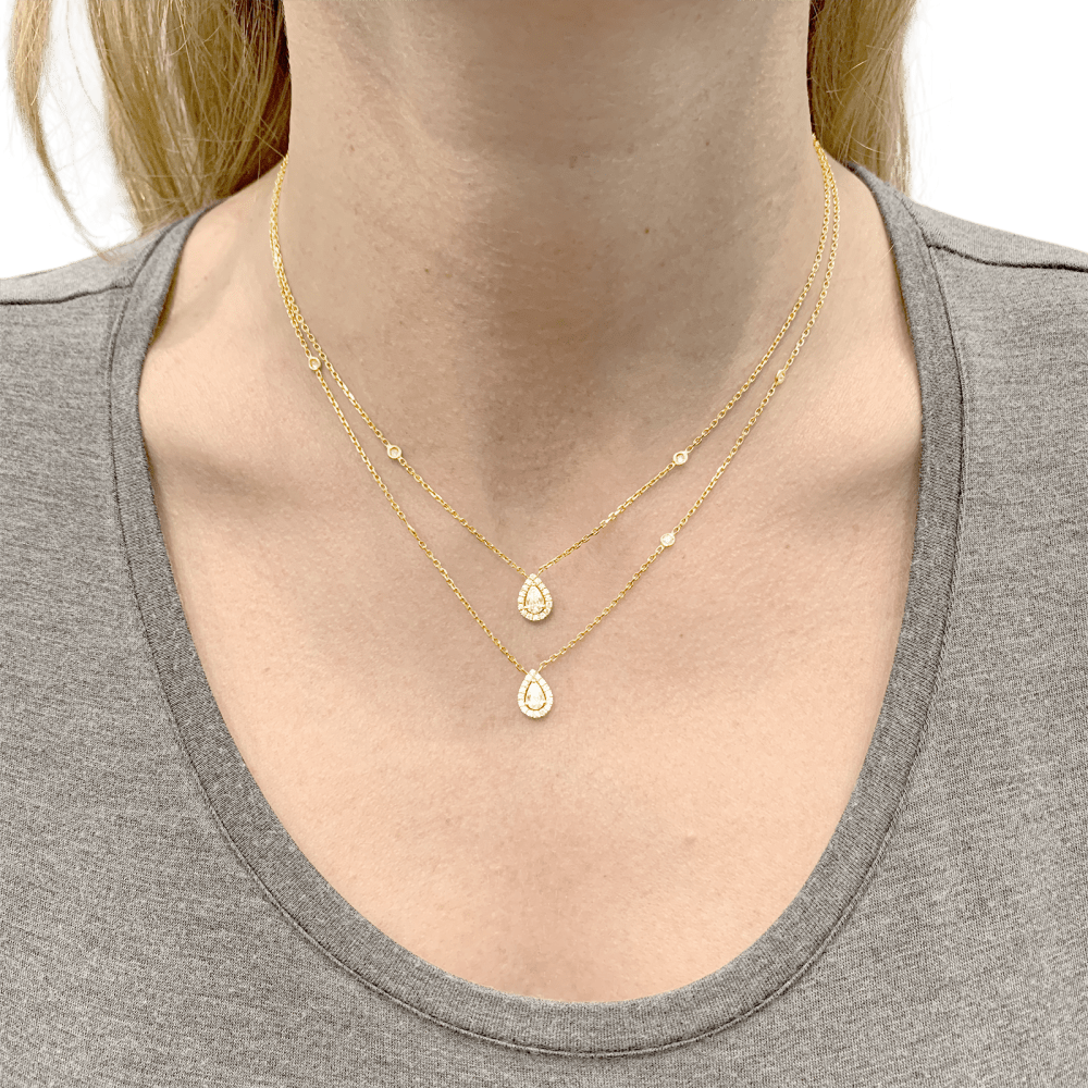 Collier Edouard NAHUM, or jaune et diamants. 5