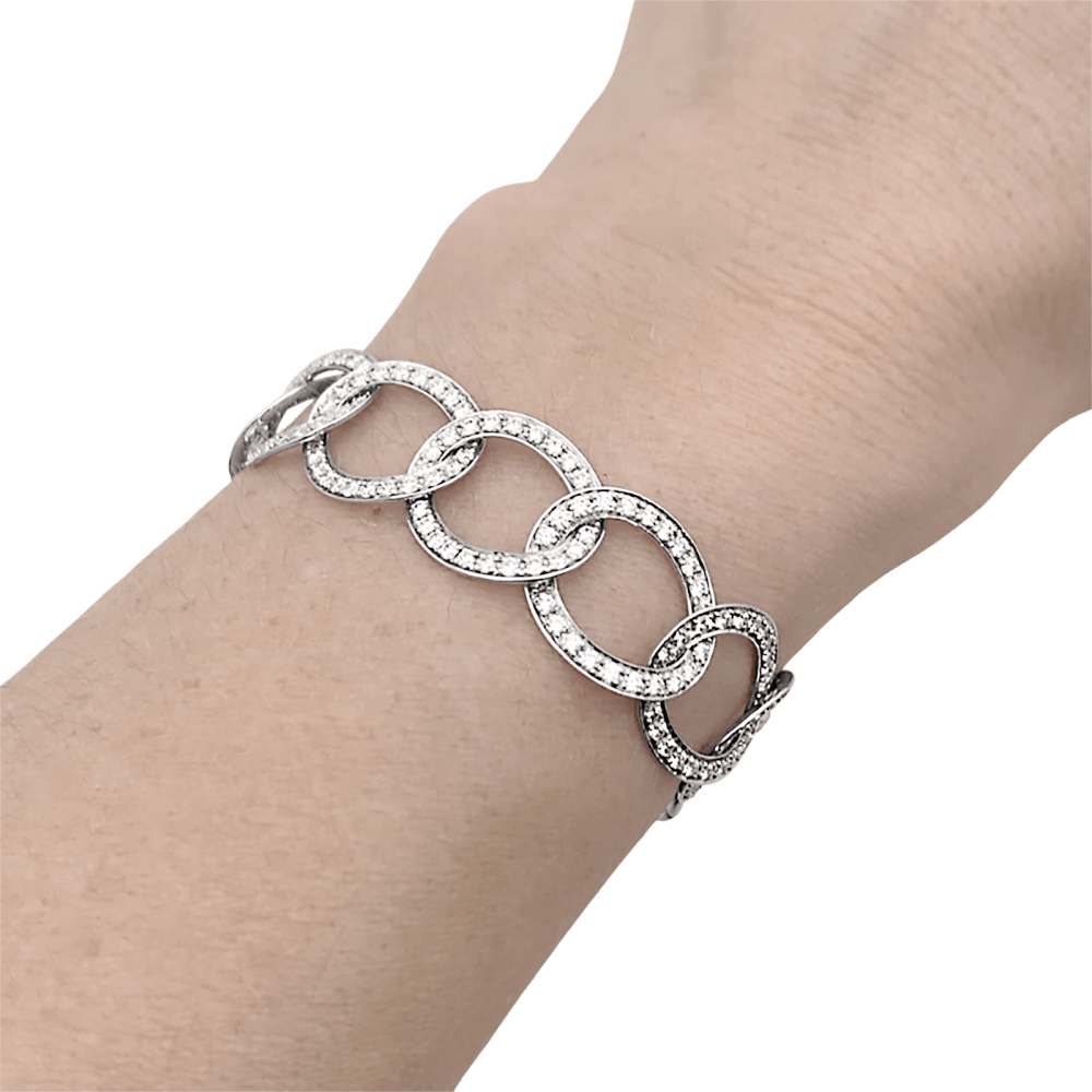 Bracelet Pomellato, "Brera", or blanc et diamants. 6