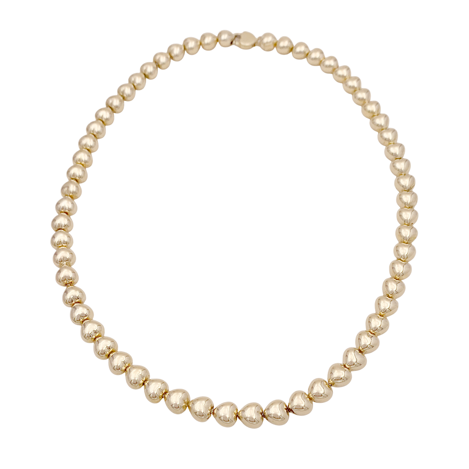 Collier « Cœurs » or jaune. 4