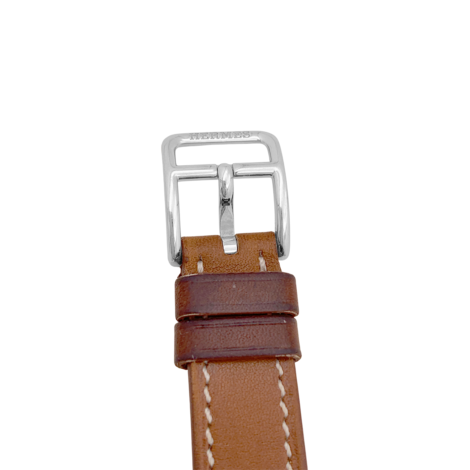Montre Hermès, "Cape Cod", acier, cuir. 4
