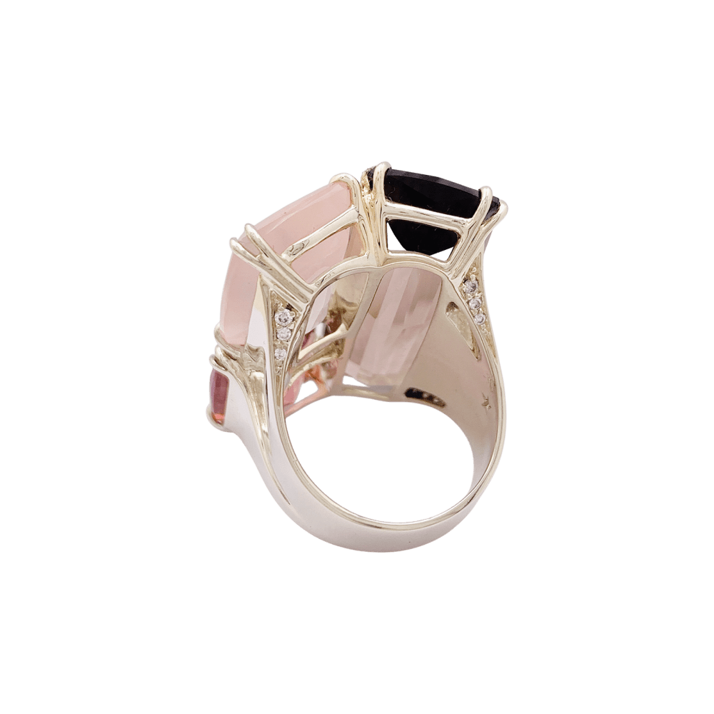 Bague H.Stern, collection "Cobblestones", or noble, pierres de couleur. 3