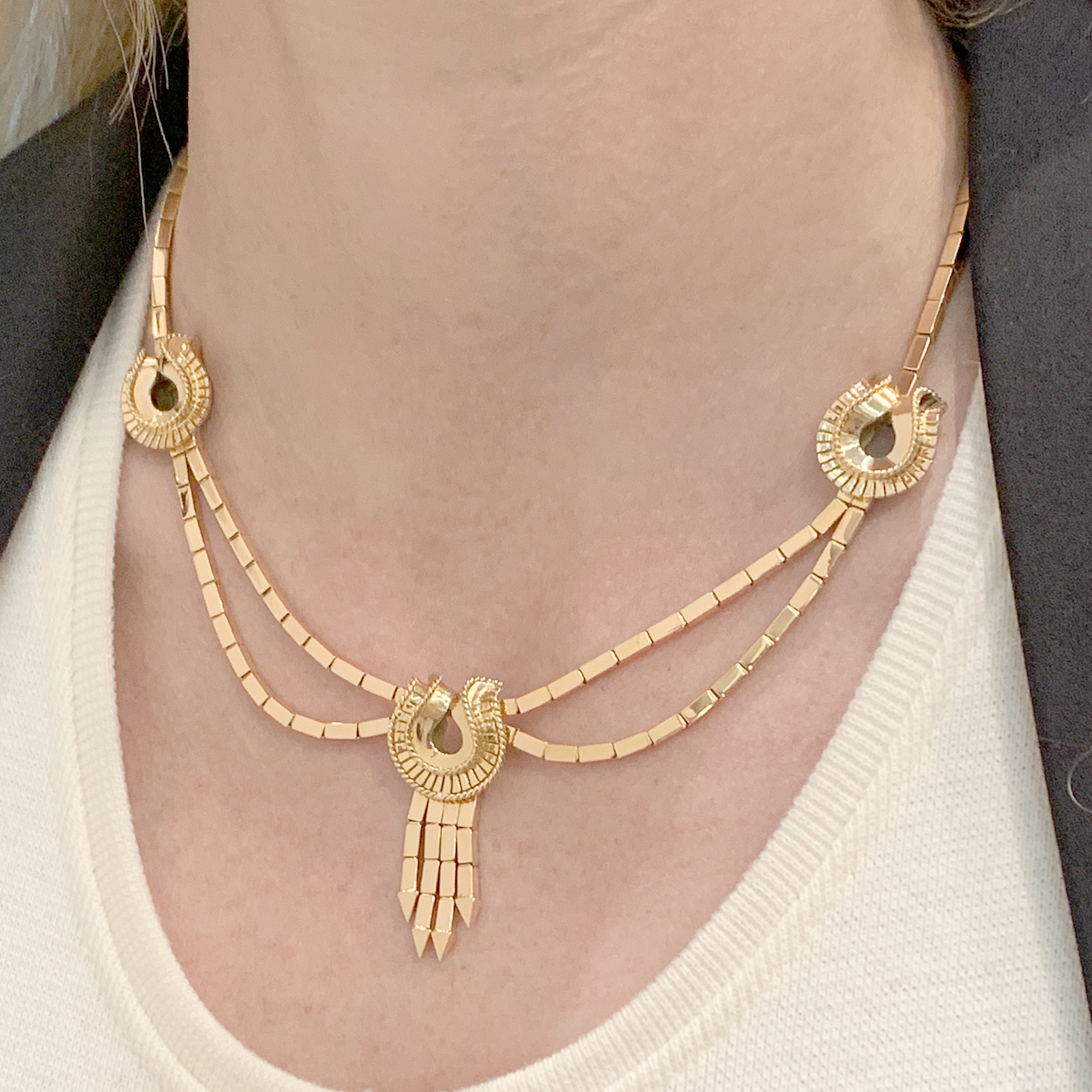 Collier-Sautoir draperie vintage 5