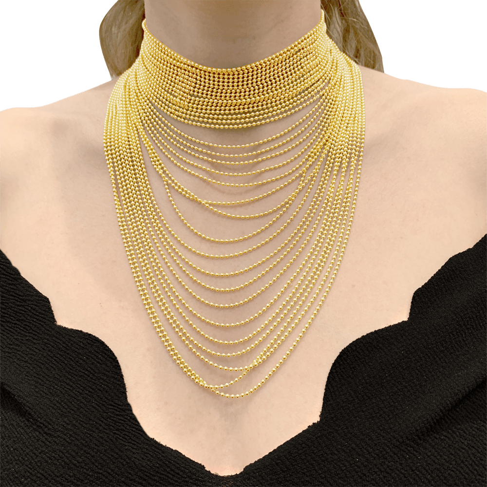 Collier Cartier, "Draperie", or jaune. 7