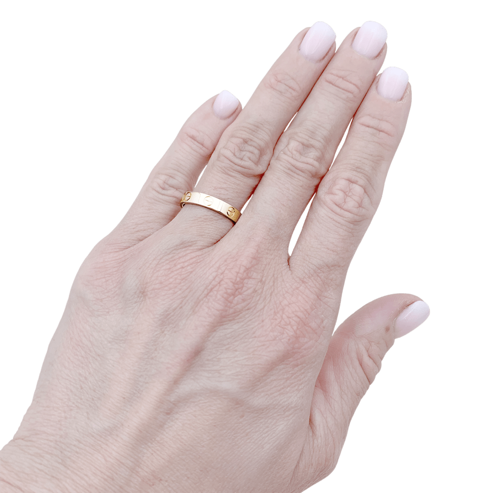 Bague Cartier, "Love" or rose. 5