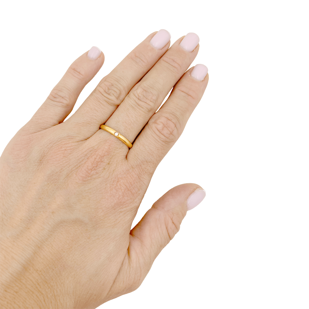 Bague Pomellato, "Lucciole", or jaune, diamant. 4