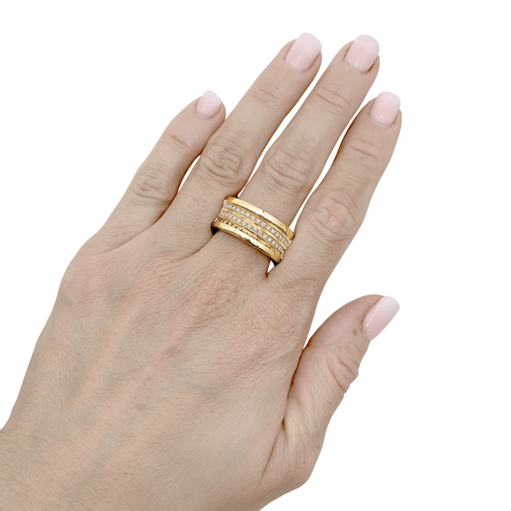 Bague Bulgari, "B.Zero1", or jaune et diamants. 6