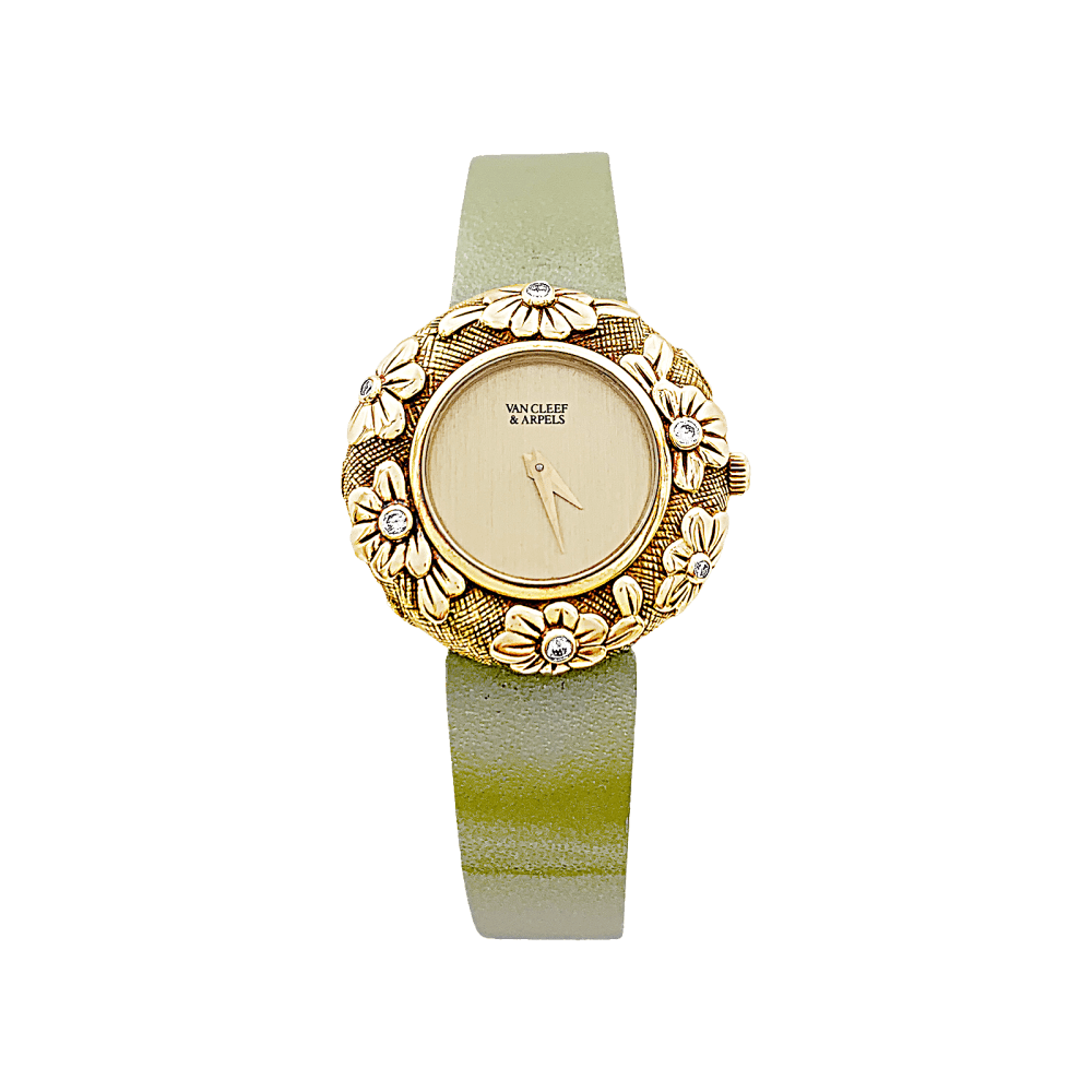 Montre Van Cleef & Arpels, "Tess", or jaune et diamants. 1