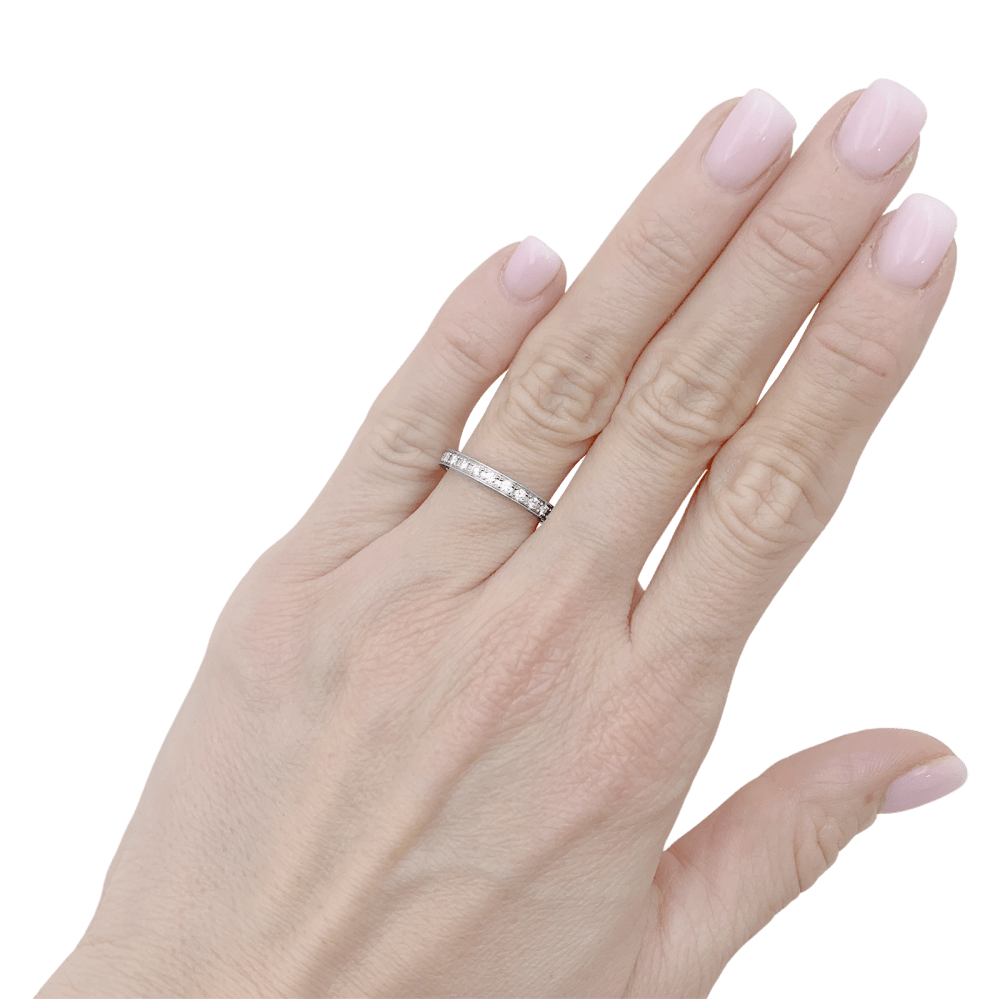 Bague Boucheron, "Beloved", platine et diamants. 4