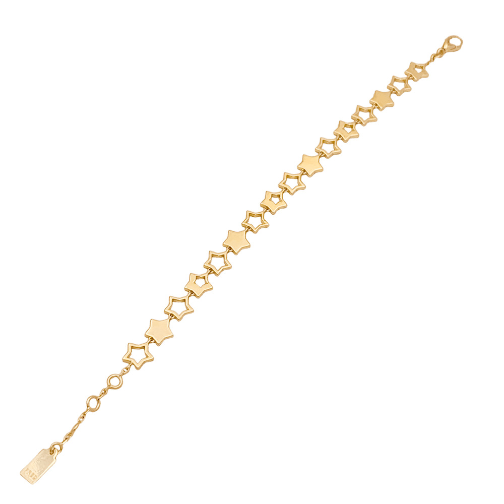 Bracelet Fred, "Star", or jaune et diamants. 4