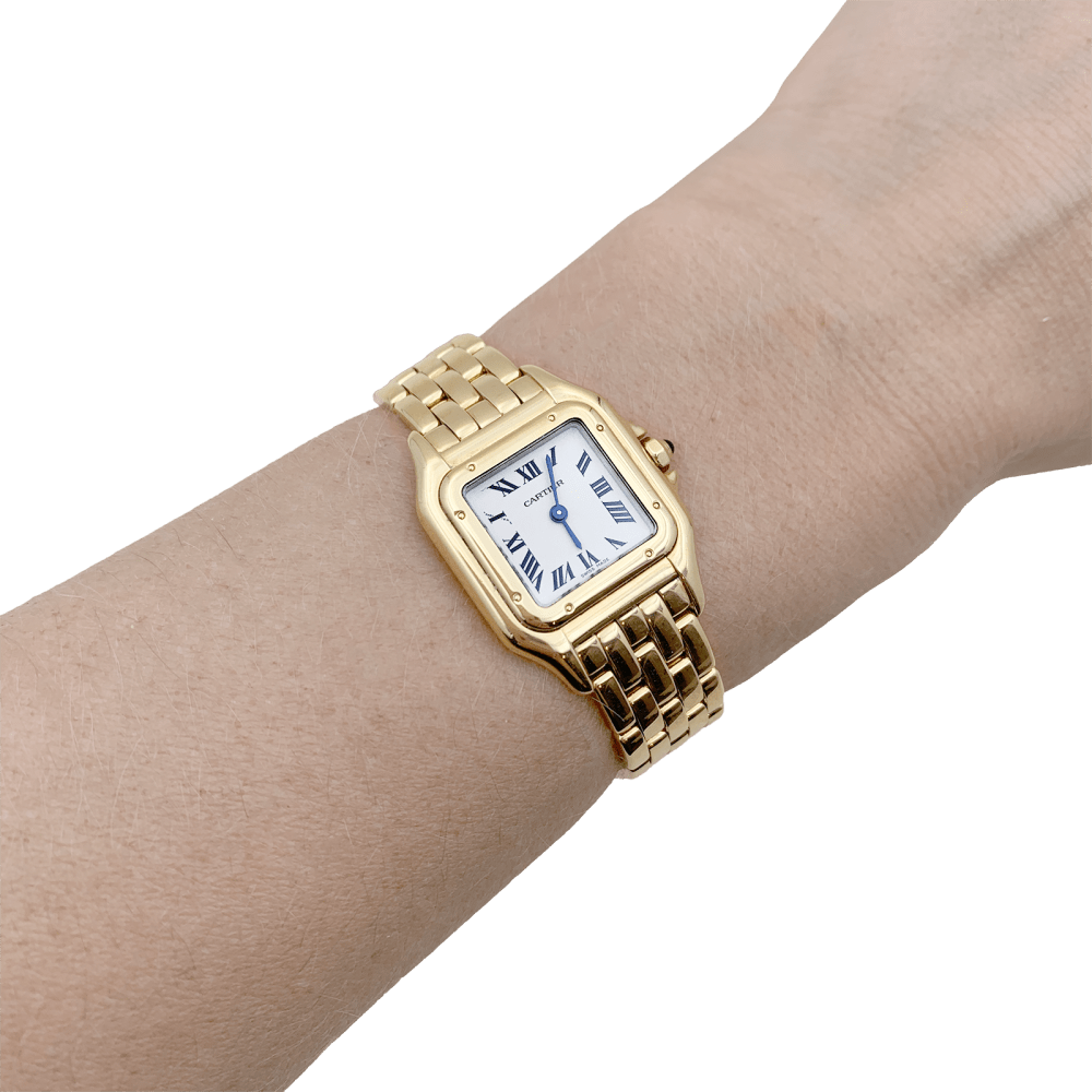 Montre Cartier, "Panthère", or jaune. 8
