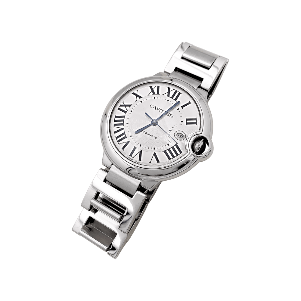 Montre Cartier, "Ballon Bleu", acier. 5