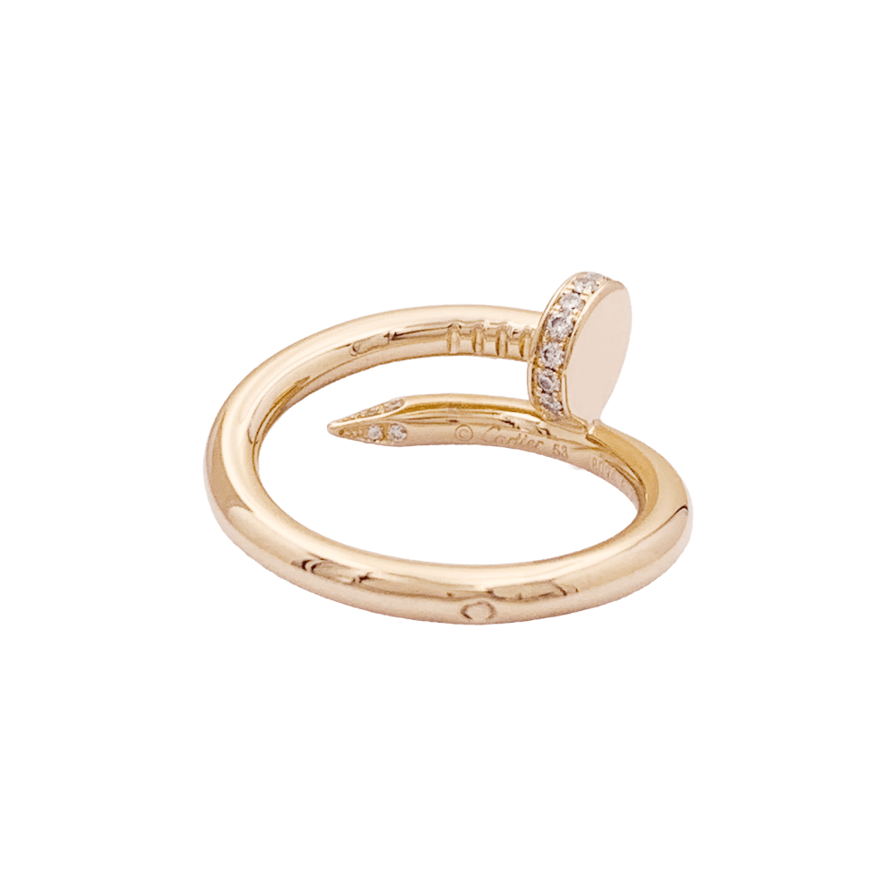 Bague Cartier, "Juste un Clou", or rose et diamants. 3