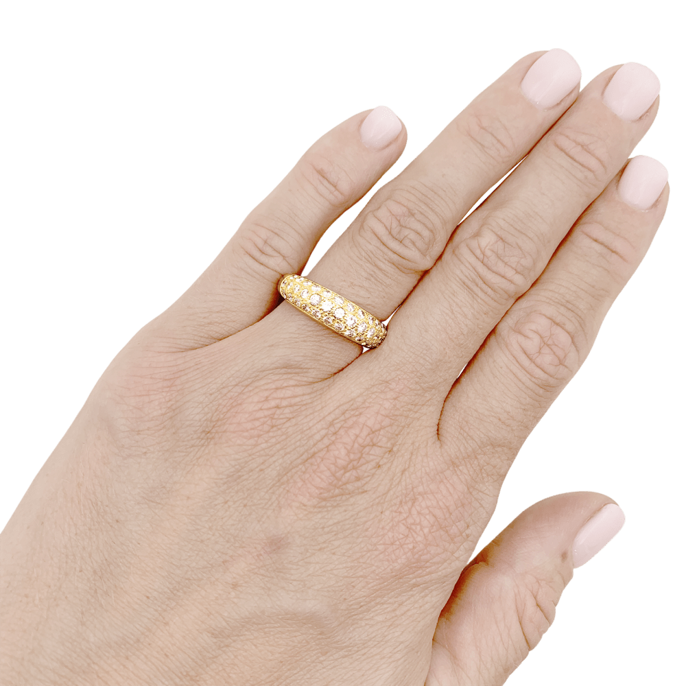 Bague Cartier, "Mimi", or jaune, diamants. 5