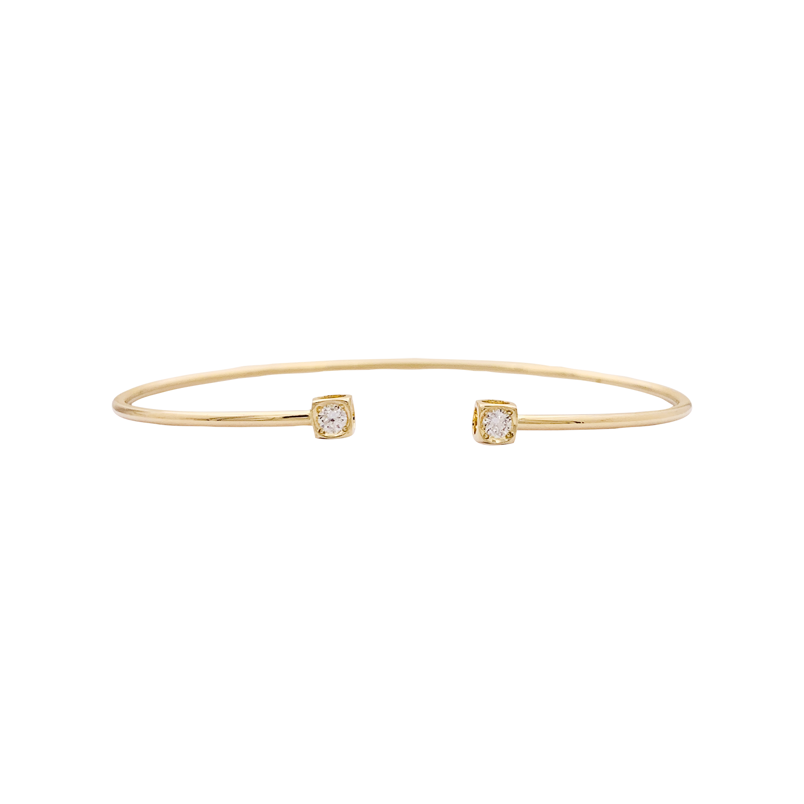 Bracelet Dinh Van, "Le Cube Diamant", or jaune, diamants. 1