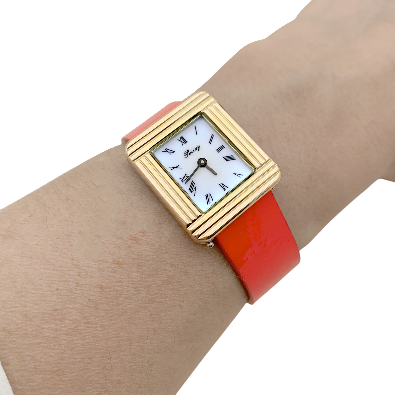 Montre Poiray, "Ma Première", plaqué or, acier. 6