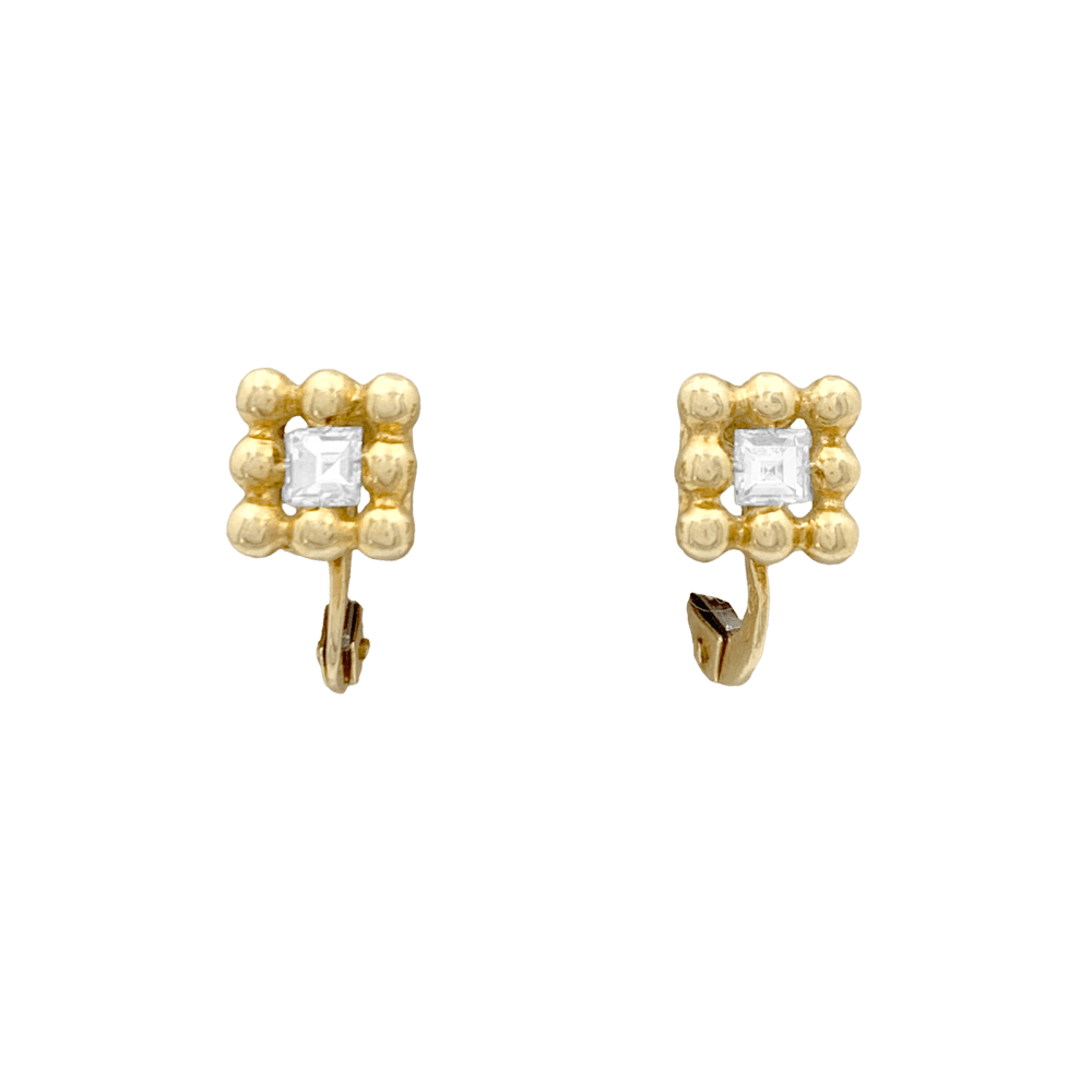 Boucles d'oreilles Chaumet, or jaune et diamants. 1