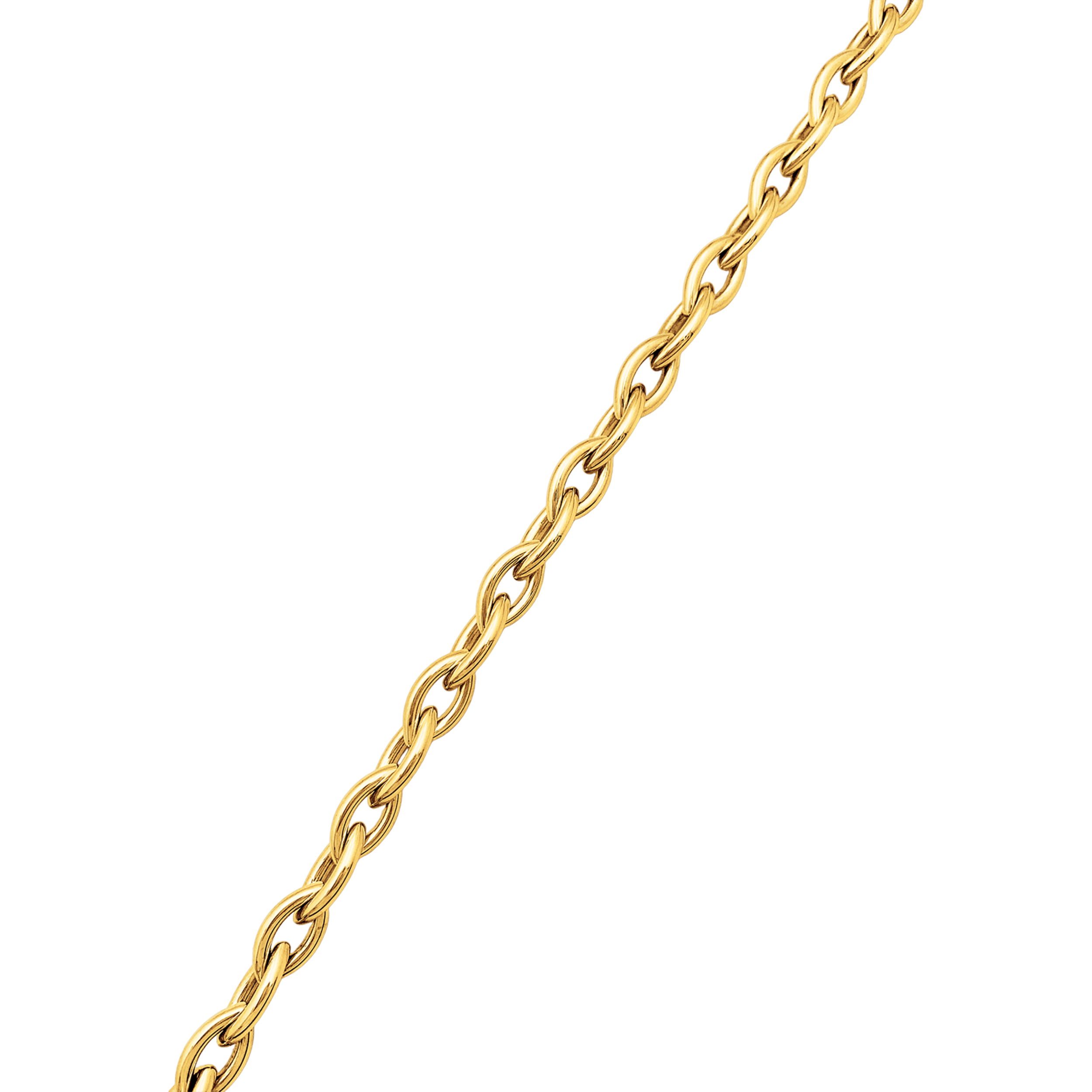 Bracelet Poiray, or jaune maillons navettes. 3
