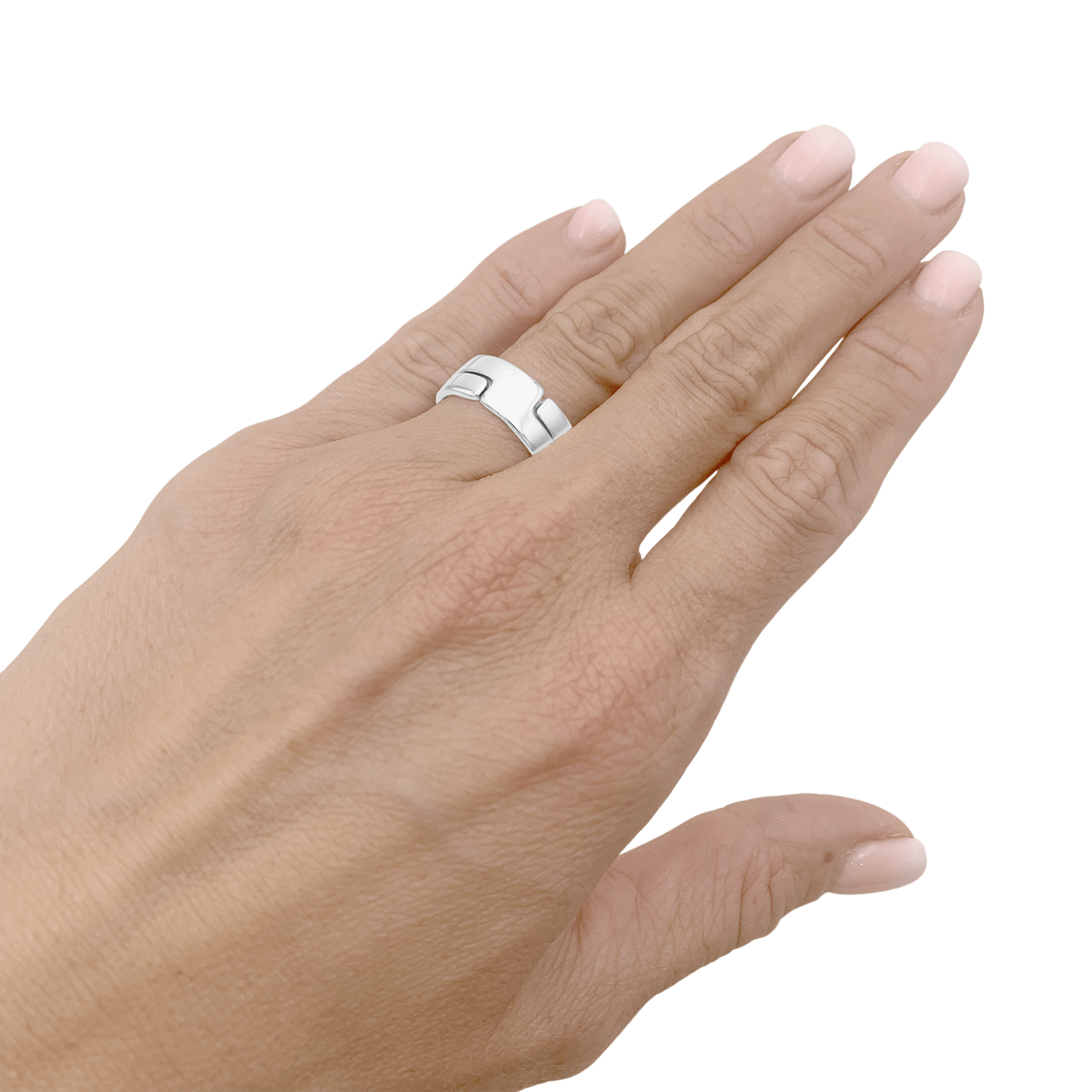 Bague Dinh Van, "Seventies", or blanc. 5