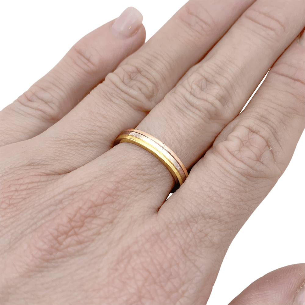 Alliance Cartier "Vendôme Louis Cartier", trois ors. 7