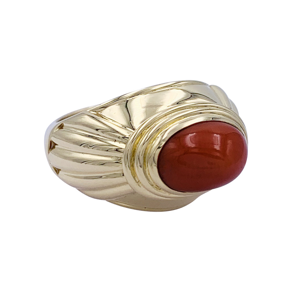 Bague Boucheron,"Jaïpur", or jaune, corail. 1
